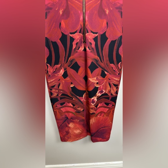 TED BAKER floral kaleidoscope bodycon dress size small - Picture 7 of 10